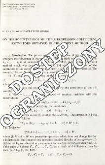 On the Robustness of multiple regression coefficient estimators obtaned by the p-point method