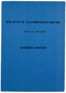 Travaux mathématiques. Pt. 2, Topologie