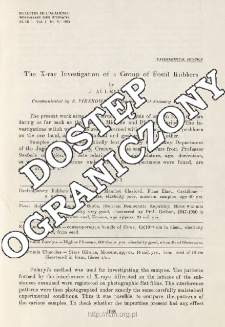 The X-ray Investigatoin of a group of Fossil Rubbers