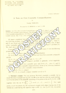 A note on first countable compactifications