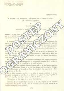 Bulletin de lʾAcademie Polonaise des Sciences. Série des Sciences Mathématiques T. 27 z. 7 (1979)