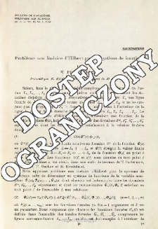 Probl&egrave;me non lin&eacute;aire d'Hilbert pour le syst&egrave;me de fonctions