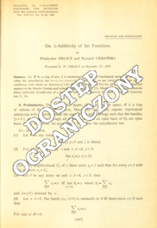 On ʛ-additivity of set functions
