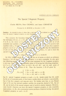 The special 3-segment property