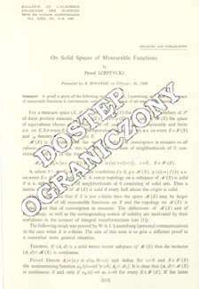 On solid spaces of measurable functions