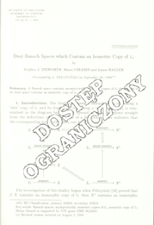 Dual Banach spaces which contain an isometric copy of L1