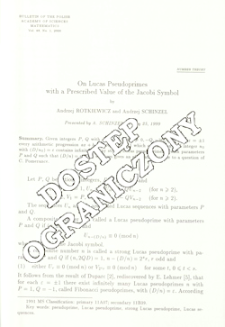 On Lucas pseudoprimes with a prescribed value of the Jacobi symbol