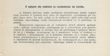 O wpływie siły ciężkości na rozchodzenie się światła
