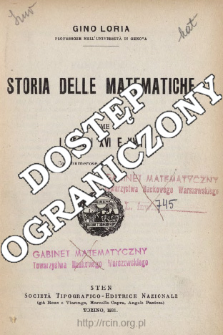 Storia delle matematiche. Vol. 2, I secoli XVI e XVII