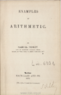 Examples in arithmetic