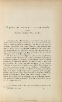 O prądzie osiowym w nerwach.