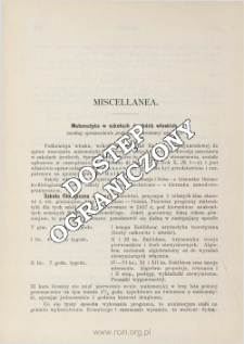 Matematyka w szkołach średnich włoskich