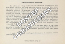 Klub matematyczny uczniowski