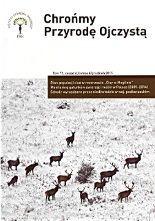 Odszkodowania za szkody powodowane przez niedźwiedzie brunatne w wojew&oacute;dztwie podkarpackim w latach 1999&ndash;2014