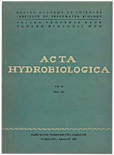 Phytoplankton of the Rożnów dam reservoir in the years 1982-1983 (Southern Poland)