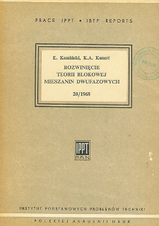 Rozwinięcie teorii blokowej mieszanin dwufazowych