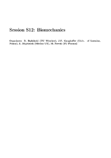 Session S12: Biomechanics