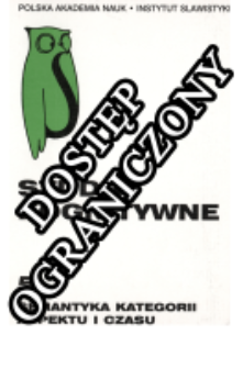 Études Cognitives : semantique des categories d'aspect et de temps : [semantyka kategorii, aspektu i czasu]. Vol. 5 (2003)