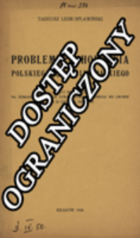 Problem pochodzenia polskiego języka literackiego