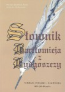 Słownik Bartłomieja z Bydgoszczy : wersja polsko-łacińska. Cz. 3, (N-Pleć) /