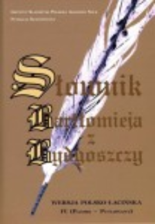Słownik Bartłomieja z Bydgoszczy : wersja polsko-łacińska. Cz. 2, (H-M)