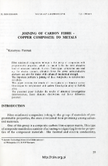 Joining of carbon fibre - copper composite to metals