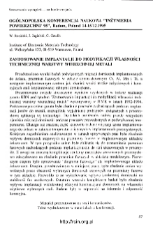 Udział pracownik&oacute;w ITME w konferencjach 1996 T.24 nr 2/3 = ITME employees oarticipation in conference 1996 T.24 nr 2/3
