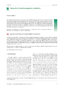 Hazards of electromagnetic radiation