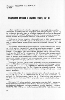 Otrzymywanie antymonu o czystości wyższej niż 6N = Antimonium obtaining - purity higher than 6N