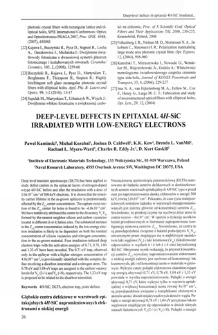 Deep-level deffects in epitaxial 4H-SiC irradiated with low-energy electrons