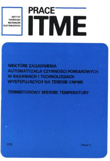 Urządzenie adaptujące wyniki pomiaru Halla do rejestratora X - Y = Device enduring the presentation of results of Hall parameters measurements using an X-Y recorder