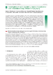 Investigation of oxide crystals by means of synchrotron and conventional X-raydiffraction topography Wojciech Wierzchowski, Agnieszka Malinowska, Krzysztof Wieteska, Edyta Wierzbicka, Krystyna Mazur, Maria Lefeld - Sosnowska, Marek Świrkowicz, Tadeusz Łukasiewicz.