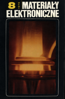 Materiały Elektroniczne 1974 nr 8