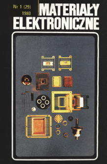 Materiały Elektroniczne 1980 nr 1(29)