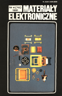 Materiały Elektroniczne 1991 nr 4(76)