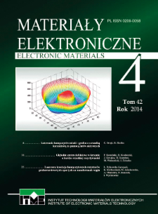 Materiały Elektroniczne 2014 T. 42 Nr 4