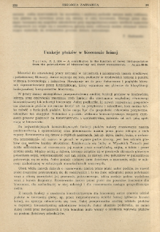 Funkcje ptak&oacute;w w biocenozie leśnej