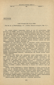 Żizń priesnych wod SSSR. Pod red. E. A. Pawłowskiego i W. I. Żadina. Moskwa-Leningrad, 1956. IV, 1.