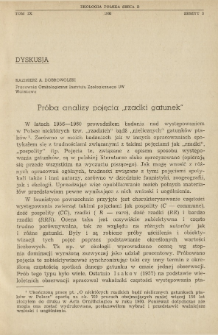 Pr&oacute;ba analizy pojęcia "rzadki gatunek"