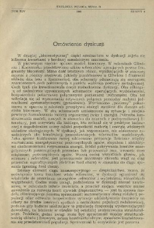 Om&oacute;wienie dyskusji