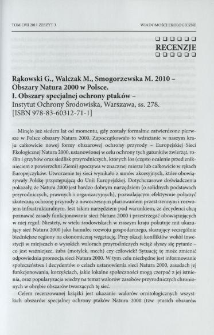 Rąkowski G., Walczak M., Smogorzewska M. 2010 - Obszary Natura 2000 w Polsce. I Obszary specjalnej ochrony ptaków - Instytut Ochrony Środowiska, Warszawa, ss. 278. [ISBN 978-83-60312-71-1]