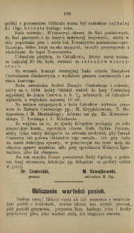 Obliczanie wartości pasiek