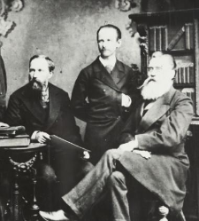 Feliks Zienkowicz with his friends