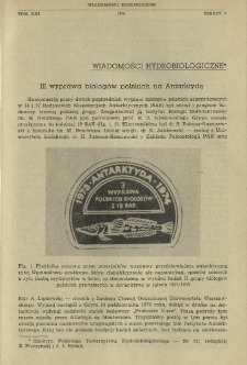III wyprawa biolog&oacute;w polskich na Antarktydę
