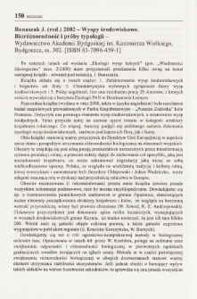Banaszak J. (red.) 2002 - Wyspy środowiskowe. Bior&oacute;żnorodność i pr&oacute;by typologii - Wydawnictwo Akademii Bydgoskiej im. Kazimierza Wielkiego, Bydgoszcz, ss. 302. [ISBN 83-7096-459-1]