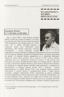 Stanisław Wr&oacute;bel (17 VIII 1924-11 III 2003)