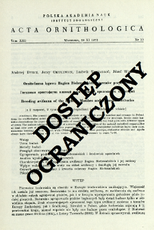 Ornitofauna lęgowa Bagien Biebrzańskich i teren&oacute;w przyległych = Gnezdova&acirc; ornitofauna plavnej reki Bebži i priležaŝih territorij = Breeding avifauna of the Biebrza Marshes and adjacent territories
