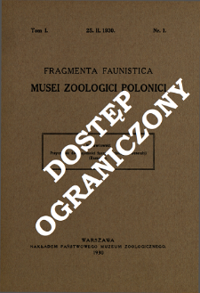 Przyczynek do znajomości fauny krocionog&oacute;w Besarabji (Rumunja) = Beitr&auml;ge zur Kenntnis der Diplopodenfauna Bessarabiens (Rum&auml;nien)