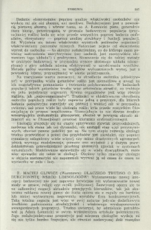"Przygody ekolog&oacute;w i ewolucjonist&oacute;w w krainie superorganizm&oacute;w" (dyskusja) : Dlaczego trudno o redukcjonistę wśr&oacute;d limnolog&oacute;w?