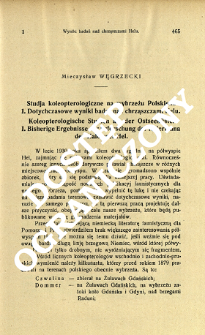 Studja koleopterologiczne na wybrzeżu Polskiem. 1, Dotychczasowe wyniki badań nad chrząszczami Helu = Koleopterologische Studien am der Ostseeküste. 1, Bisherige Ergebnisse der Erforschung der Käferfauna der Halbinsel Hel /